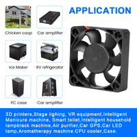 Mini Radiateur 50mm 5010 Brushless 5v 12v DC Ventilateur de Refroidissement à Flux Axial 50x50x10mm