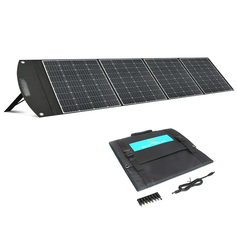 Aangepaste Outdoor Camping Waterdichte 400W Zwart Zonnepaneel Draagbare Thuisgebruik Zonnepanelen Prijs