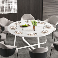 Table à manger ronde noire de 60 pouces, fournisseur direct d'usine en gros, mobilier commercial pour restaurants et hôtellerie
