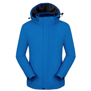 Otoño Invierno otoño hombres mujeres impermeable chaqueta de lluvia extraíble acolchado cálido capucha deportes al aire libre montañismo chaqueta impermeable - Product Image 5