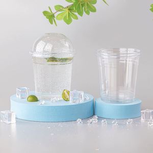 Gobelet jetable en PET écologique et recyclable de 98 mm, 12 oz (360 ml) avec couvercle, idéal pour la vodka et l'eau minérale – Vente chaude - Product Image 3