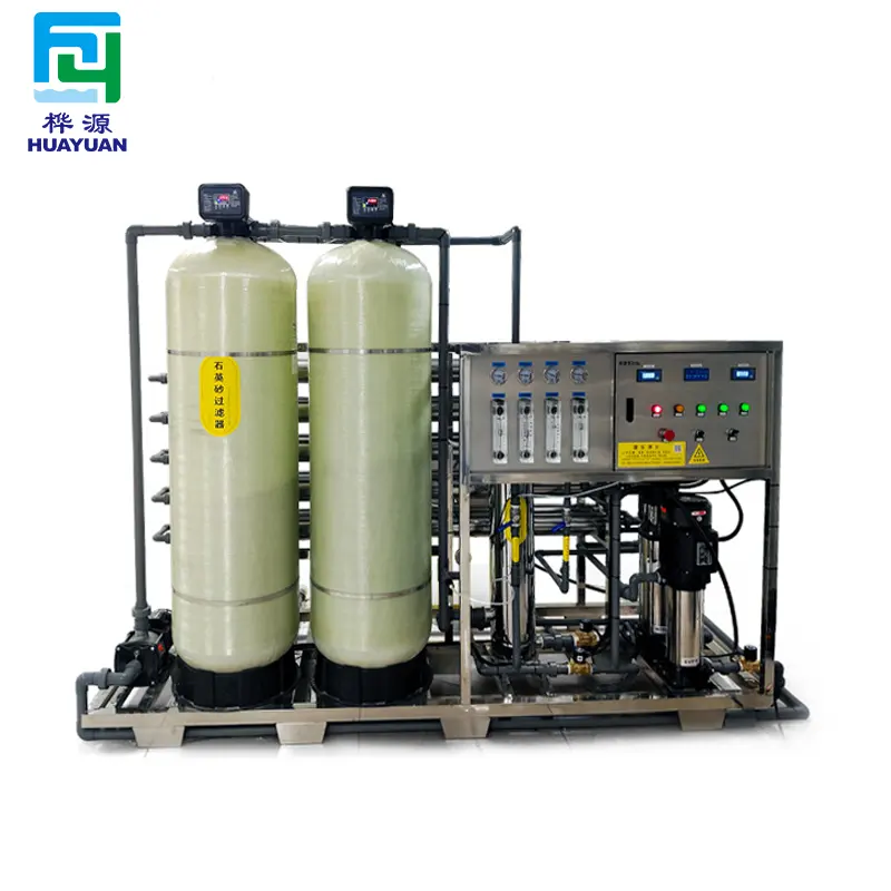 Thép không gỉ 2000lph RO hệ thống xử lý nước Thiết bị chưng cất nước/máy lọc nước cho hệ thống RO thương mại