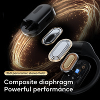Auriculares Inalámbricos de Oreja Abierta con Cancelación de Ruido ENC, Micrófonos Duales, Auriculares con Gancho para la Oreja, Auriculares Estéreo HiFi, Auriculares Deportivos para Juegos