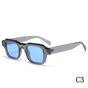 2024 New cổ điển bảo vệ UV PC Sunglasses For Men và phụ nữ vuông khung với kim cương phù hợp hình chữ nhật phong cách thời trang - Product Image 4