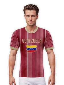 カスタムベネズエラサッカーユニフォーム、名前と背番号入り、女性男性用サッカーチームシャツ、ファン向けナショナルサッカーユニフォーム - Product Image 5