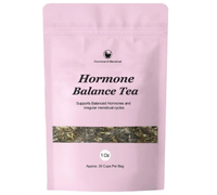 Té de bienestar chino de alta calidad, hierbas naturales, frambuesa roja, menta, jengibre, ortiga, hormona, té de equilibrio, precio al por mayor