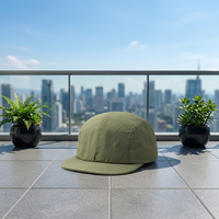 Gorra de 5 Paneles Impermeable para Campamento, con Logotipo Personalizado, para Senderismo y Aventura, de Nailon Ripstop de Secado Rápido, Plegable y Ajustable, al por Mayor