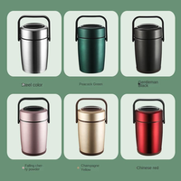 Boîte à lunch portable en acier inoxydable grande capacité, étanche, avec couvercle en plastique, écologique, recyclable, compatible vapeur, pour une fraîcheur optimale