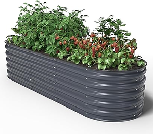Fioriera Rialzata in Metallo Zincato <span class=keywords><strong>per</strong></span> Ortaggi, Contenitore da <span class=keywords><strong>Giardino</strong></span> - Product Image 3