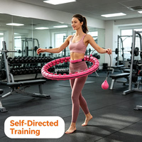 Hula Hoop Smart Ponderato per Fitness, Facile da Montare, per Perdita di Peso, per Adulti, Uomini, Donne, Studenti, Bambini, Montaggio Semplice