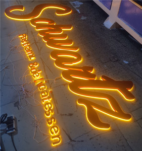 Biển Hiệu Tùy Chỉnh Dập Nổi Biển Hiệu Logo Ngoài Trời Biển Hiệu Acrylic Bằng Thép Không Gỉ Biển Hiệu Đèn Nền 3d Chữ Led - Product Image 4