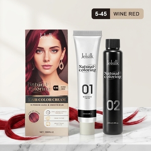 Kit de Crema de Coloración Capilar Profesional Jelsilk OEM de Grado Premium, 100 ml, Ingredientes Naturales, para Mujeres con Cabello Normal, Fácil de Usar, Coloración Permanente - Product Image 1