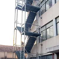 Escalier personnalisé, escalier moderne, escalier en spirale de luxe, facile à installer, escalier de secours sécurisé