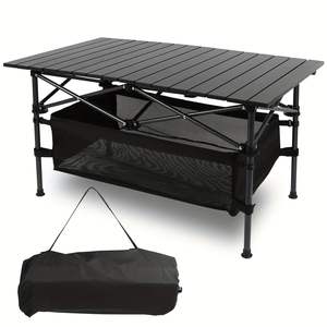 Mesa de Camping Plegable Ultraligera y Ultracompacta con Almacenamiento para Uso en Exteriores - Product Image 1