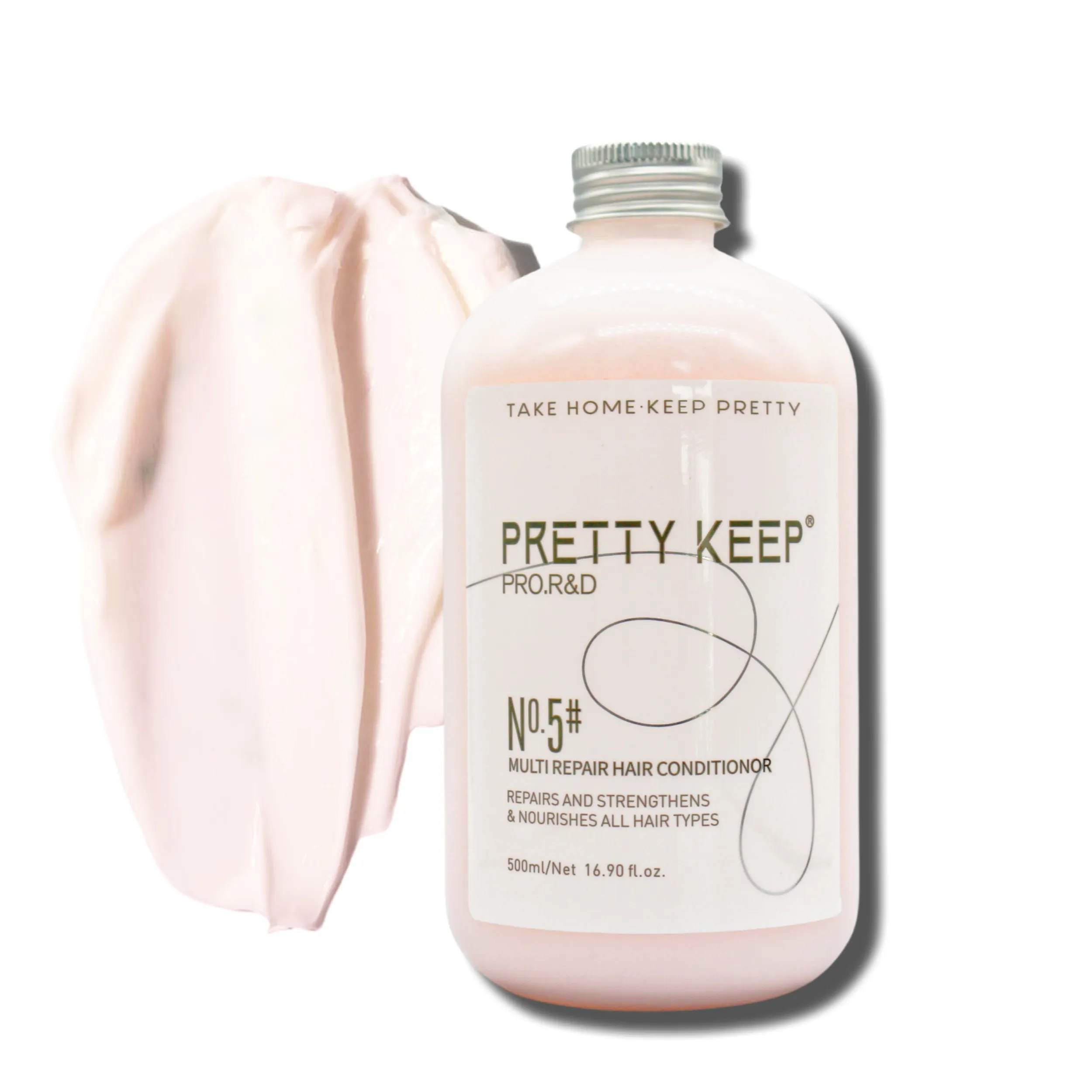 Oem nhãn hiệu riêng tóc chuyên nghiệp điều hòa điều trị mịn sâu nuôi dưỡng khóa nước màu hồng kem tóc