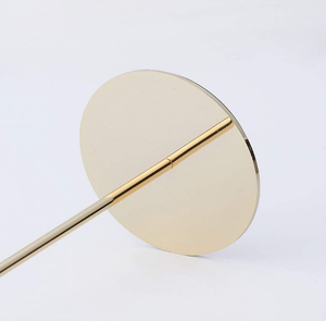 Golden <strong>Tall</strong> Outdoor Iron <strong>Candlestick</strong> with Round Metal Taper Holder for Home Decoration Christmas and Wedding Parties - Product Image 3