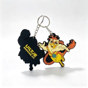 Llavero de Goma de PVC Suave 3D con Logotipo Personalizado para Regalo Empresarial - Tendencia de Moda, Impresión Tipográfica Impermeable - Product Image 4