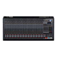 Console de mixage audio compacte professionnelle 24 canaux, équipée d'effets intégrés et d'une fonction d'égalisation, appareil audio pratique pour le son live