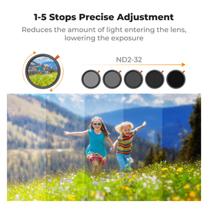 Filtre d'objectif multifonctionnel réglable 3-en-1 K&F Concept 37-82mm ND2-32 & <span class=keywords><strong>CPL</strong></span> & Black Mist 1/4 avec revêtement vert anti-reflet - Product Image 5