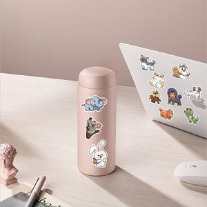 100 Uds impermeable lindo Animal de dibujos animados pegatina para <span class=keywords><strong>coche</strong></span> motocicleta bicicleta equipaje decorativo <span class=keywords><strong>perro</strong></span> gato cerdo <span class=keywords><strong>pegatinas</strong></span> para chico estudiante - Product Image 3