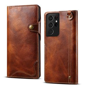 Étui de téléphone de luxe en cuir véritable pour la série S25/S24/S23/S22/S21, fait main, <span class=keywords><strong>antichoc</strong></span>, porte-cartes et support de téléphone - Product Image 3