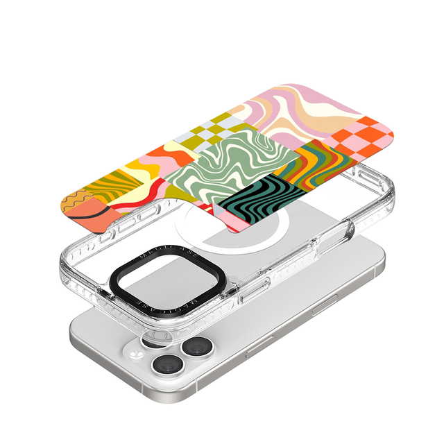Customizable Bumper Magnetic TPU+PC Shockproof Mobile Phone Cases for 15 14 13 12 16 17 Pro Clear Back Cover