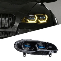 Projecteur laser G05 Style Spoon bicolore à œil doré compatible avec les phares X5 E70 SUV 2007~2013 – Amélioration de l'éclairage