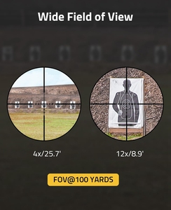 กล้องเล็ง CVLIFE JackalHowl F02 4-12X40 ระดับมืออาชีพ ขนาดหลอด 1 นิ้ว กันน้ำ กันกระแทก พร้อมวงแหวนขนาด 20 มม. สำหรับการใช้งานระยะไกล - Product Image 3