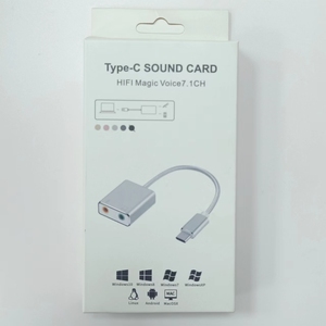 <span class=keywords><strong>Tarjeta</strong></span> <span class=keywords><strong>de</strong></span> <span class=keywords><strong>Sonido</strong></span> para Teléfono Móvil y Portátil <span class=keywords><strong>de</strong></span> Aleación <span class=keywords><strong>de</strong></span> Aluminio con Conector <span class=keywords><strong>de</strong></span> 3.5mm e Interfaz Tipo-C, Plug and Play, <span class=keywords><strong>2</strong></span> <span class=keywords><strong>Canales</strong></span> - Product Image 4