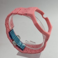 Bracelet de montre en silicone AP avec boucle ardillon en acier inoxydable, sangle réglable pour remplacement de montre connectée, unisexe adulte