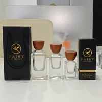 Flacon de parfum vide en verre de haute qualité, col serti polygonal, rose ou couleur personnalisée, OEM 30ml 50ml 100ml