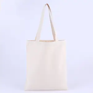 Katoenen Canvas Eco-Vriendelijke Draagtas-Koop Op Maat Bedrukt Promotionele Handletote Boodschappentas Blanco Canvas Tas Voor Vrouwen