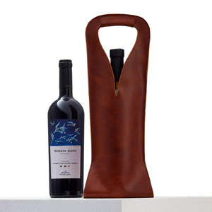 PU leather wine tote bag, wine gift <b>box</b>, Nordic style <b>champagne</b> storage bag - Product Image 4