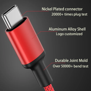 Xu Hướng USB 3.1 Loại C Để Loại C Nhanh Chóng Sạc Cáp Tốc Độ Cao 480Mbps Truyền Dữ Liệu Tipo C Điện Thoại Cáp Gói Tùy Chỉnh Hộp - Product Image 2