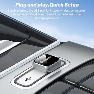 Không Dây Dongle Carplay Adapter Mini Cơ Thể Xe Navigation Dongle Adapter Không Dây Đối Với iPhone Carplay 5.8Ghz <span class=keywords><strong>Wifi</strong></span> Hộp - Product Image 6