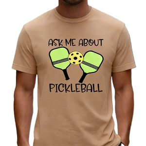 Chiedimi qualcosa sulle magliette grafiche divertenti a tema pickleball, maglietta regalo per giocatori di pickleball - Product Image 5