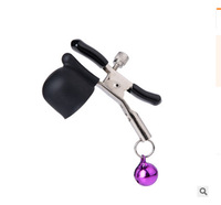 BDSM Brustklammer mit Glocke und Vibration, Sexspielzeug für Sklaven, Brustwarzenklammern, Brust-Vibrator, Stimulations-Sexspielzeug im Schmetterlingsstil für Frauen