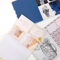 Pack de papier artisanal autocollant imperméable et écologique de taille personnalisée pour kits de journalisation esthétiques pour adolescentes