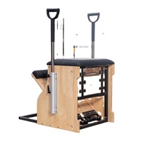 Équipement d'exercice en gros, kit essentiel, machine de Pilates Reformer, chaise stable en bois pour Pilates