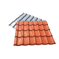 Precio de fábrica Azulejo de techo de terracota sintético Hoja Plástico Telha Pvc Azulejos de resina colonial
