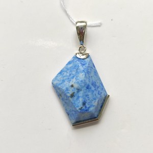 Pendentif en argent 925 et lapis-lazuli - Product Image 1