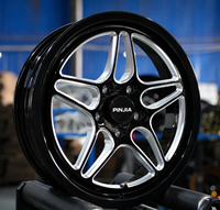 Roue avant PJ Front Runner polie, chrome noir, brossée, 18x5 18x7 pour Lamborghini Gallardo Huracan Aventador Revuelto