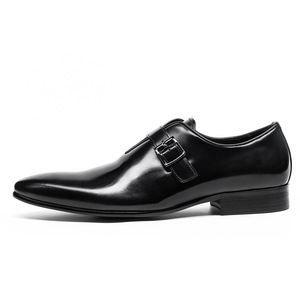 Chaussures habillées italiennes en cuir véritable, style Derby à lacets, en daim, faites à la main, brûlées, pour hommes - Product Image 1