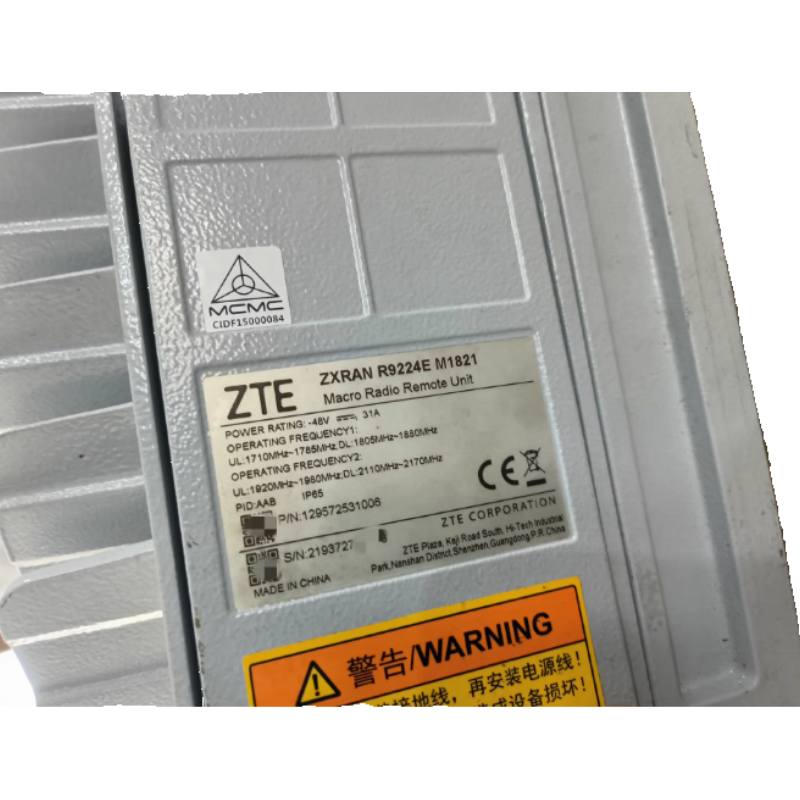 Wireless Communication Base Station R9224E M1821 & R7290, 4T4R, RF