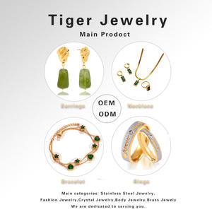 ต่างหูแบบติดหู สแตนเลสสตีลชุบเคลือบหินธรรมชาติ 9-in-1 รุ่น FX919 สไตล์ยุโรป-อเมริกัน - Product Image 6