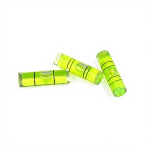 Tube à bulles de niveau DIY 9,5x34mm vert transparent, indicateur de niveau d'eau pour outils de construction - Product Image 4