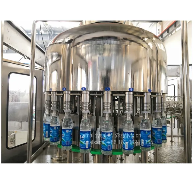 Botella de plástico de llenado y sellado de la máquina, botella completa línea de producción de agua precio