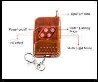 Luz Estroboscópica LED Inalámbrica 8 en 1 con Control Remoto para Parrillas de Camión y Motocicleta, Luz Intermitente de Advertencia de Emergencia para Bomberos, Luz Interior de 12V