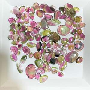 Pierre précieuse naturelle tourmaline pastèque en vrac, prix d'usine de gros - Product Image 6