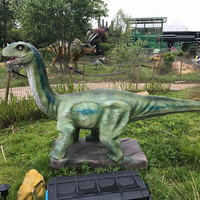 Modèles animatroniques réalistes de dinosaures en silicone pour les parcs d'aventure éducatifs Thèmes jurassiques fabriqués avec de l'acier en résine